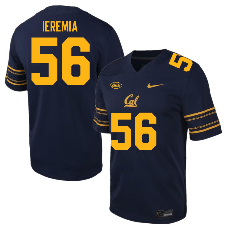 Men #56 Ieremia Ieremia California Golden Bears ACC Conference College Football Jerseys Stitched Sal